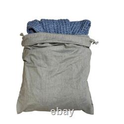 Onsen Supima Waffle Bath Robe Denim Size Medium New