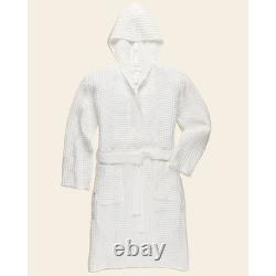 Onsen Supima Waffle Bath Robe White Size Small New