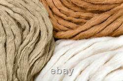 Organic Cotton Bath Robe Luxury Sustainable Unisex Undyed Color Grown White
