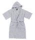 Outlier Grid Linen Bathrobe, Gray Rock, Large, WTF