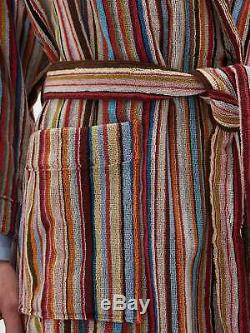 PAUL SMITH Bath Robe BNWT Signature Multi Stripe Dressing Gown Robe RRP £200