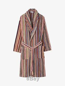 PAUL SMITH Signature Multi Stripe Dressing Gown Bath Robe LARGE