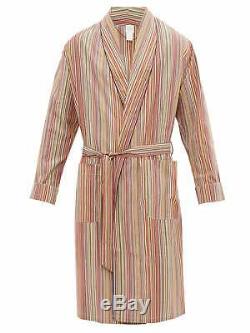 PAUL SMITH Signature Multi Stripe Dressing Gown Bath Robe MEDIUM