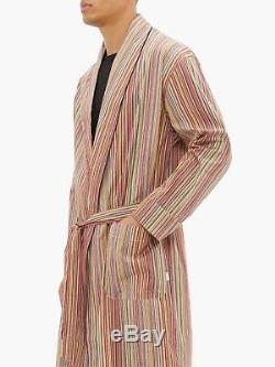 PAUL SMITH Signature Multi Stripe Dressing Gown Bath Robe SMALL