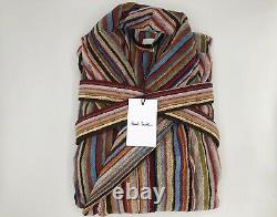 PAUL SMITH Signature Stripe Dressing Gown Bath Robe LARGE (L)