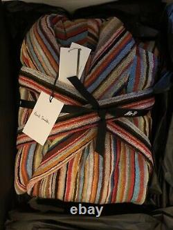 PAUL SMITH Striped Cotton Terry Robe SMALL S BNWT NEW BATH MENS RRP£220 DESIGNER