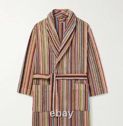 PAUL SMITH Striped Cotton Terry Robe SMALL S BNWT NEW BATH MENS RRP£220 DESIGNER