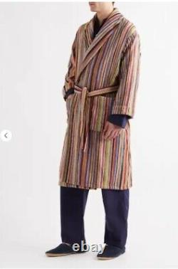 PAUL SMITH Striped Cotton Terry Robe SMALL S BNWT NEW BATH MENS RRP£220 DESIGNER