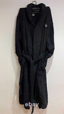 PAUL SMITH Zebra Multi Stripe BLACK Dressing Gown Bath Robe EXTRA LARGE (XL)