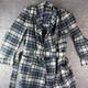 PENDLETON Vintage 100% Virgin Wool Navy Plaid Robe Bathrobe Men's Medium NWT