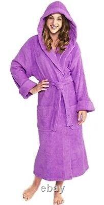 Parador Unisex Hooded Turkish Terry Bathrobes 100% Turkish Cotton Medium Size