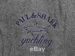 Paul & Shark Yachting bathrobe swimming robe size 3XL XXXL 100% cotton gray