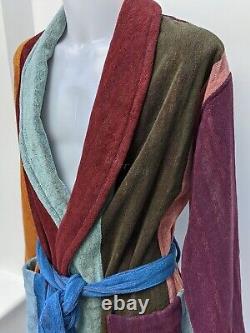 Paul Smith Bath Robe BNWT Signature Artist Stripe Cotton Thick Dressing Gown