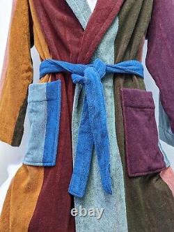 Paul Smith Bath Robe BNWT Signature Artist Stripe Cotton Thick Dressing Gown