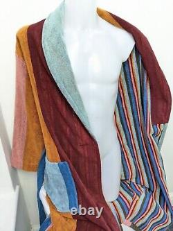 Paul Smith Bath Robe BNWT Signature Artist Stripe Cotton Thick Dressing Gown