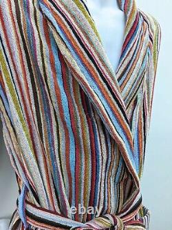 Paul Smith Bath Robe BNWT Signature Stripe Cotton Thick Dressing Gown Size M