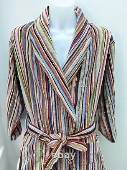Paul Smith Bath Robe BNWT Signature Stripe Cotton Thick Dressing Gown Size M