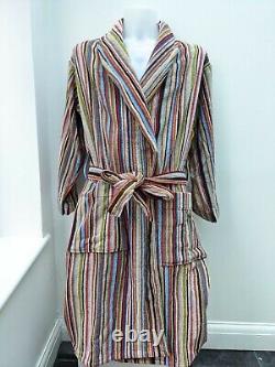 Paul Smith Bath Robe BNWT Signature Stripe Cotton Thick Dressing Gown Size M