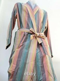 Paul Smith Dressing Gown BNWT Artist Stripe Cotton Thin Bath Robe