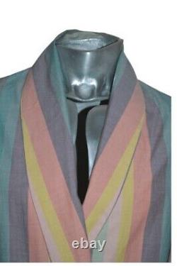 Paul Smith Mainline Mens Artist Stripe Cotton Bath Robe S Brand New