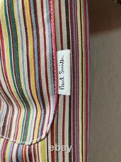 Paul Smith Signature Stripe Men's Medium Dressing Gown, Bath Robe, Cotton