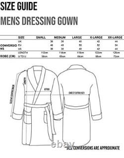 Peaky Blinders Dressing Gown For Men Adults Garrison Tailor Soft Bathrobe