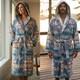 Pendleton Chief Joseph Slate Hooded Bathrobe Robe XXS XS Unisex