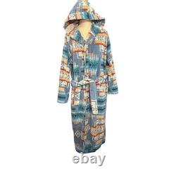 Pendleton Chief Joseph Slate Hooded Bathrobe Robe XXS XS Unisex