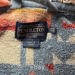 Pendleton Chief Joseph Slate Hooded Bathrobe Robe XXS XS Unisex