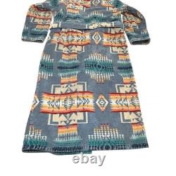 Pendleton Chief Joseph Slate Hooded Bathrobe Robe XXS XS Unisex