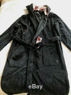 Pendleton Mens Bath Robe Cotton Dark Grey/Charcoal New With Tag XL-XXL Was $209