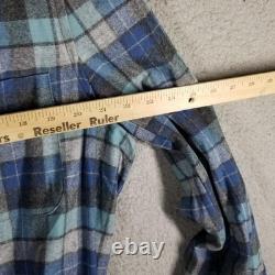 Pendleton Robe Mens Large Blue Plaid Wool Belted Lounge Warm Vintage Bathrobe Pendleton Robe Mens Large Blue Plaid Wool Belted Lounge Warm Vintage Bathrobe
