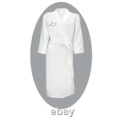 Personalized COUPLE waffle weave robe CUSTOM Bath Robe SPA Bathrobe Wedding GIFT
