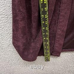 Playboy Mens Bath Robe Red Stripe Long Sleeve Drawstring Fleece Logo Size L/XL