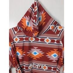 Plover Women/Mens Regular Beach/Bath Robe Hooded Robe Southwest Geometric Print