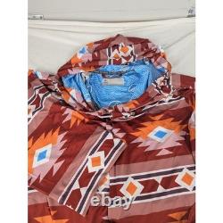 Plover Women/Mens Regular Beach/Bath Robe Hooded Robe Southwest Geometric Print