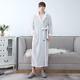 Plus Size Men Robe Flannel Soft Kimono Gown Lovers Large Long Bathrobe Sleepwear
