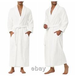 Plush Nightwear Lengthened Bath Robe Warm Sleepwear Travel