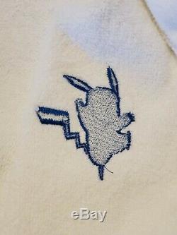 Pokemon Center Pikachu Embroidered White Bath Robe Men Women OSFA NWOT new gift