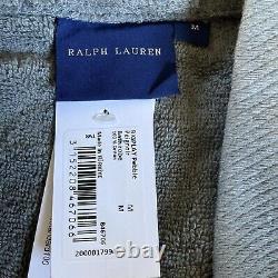 Polo Ralph Lauren 100% Cotton Bath Robe towelling dressing gown Grey Size M New
