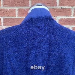 Polo Ralph Lauren 100% Cotton Bath Robe towelling dressing gown Navy Size M New