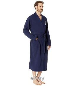 Polo Ralph Lauren Bathrobe Embroidered Football Cruise Navy Toggle Bear