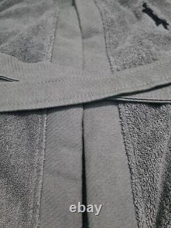 Polo Ralph Lauren Big Play Pebble Cotton Bathrobe Dressing Gown Grey Size Medium