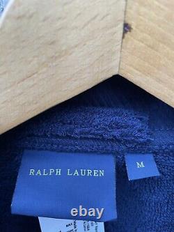 Polo Ralph Lauren Big Play Pony Bath Robe Dressing Gown Navy Medium Brand New