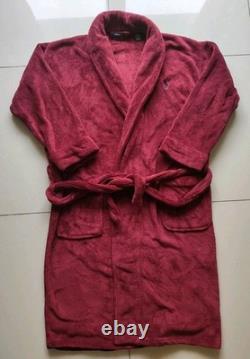 Polo Ralph Lauren Maroon Plush Bath Robe With Tie