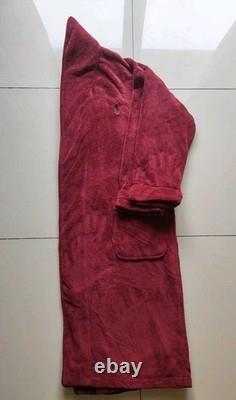 Polo Ralph Lauren Maroon Plush Bath Robe With Tie