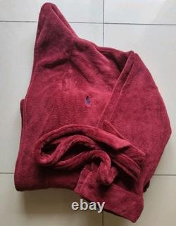 Polo Ralph Lauren Maroon Plush Bath Robe With Tie