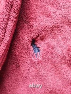 Polo Ralph Lauren Maroon Plush Bath Robe With Tie