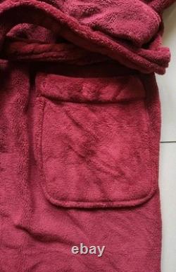 Polo Ralph Lauren Maroon Plush Bath Robe With Tie