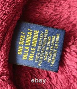 Polo Ralph Lauren Maroon Plush Bath Robe With Tie